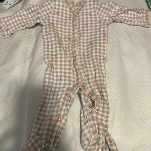 Plaid Kids One Piece Pajama